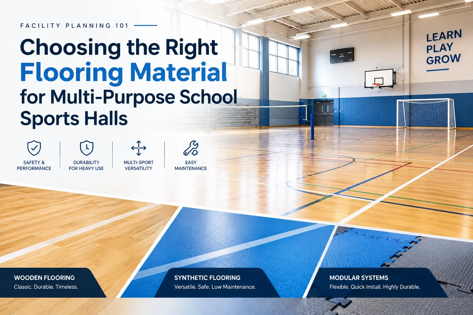 Facility Planning 101: Choosing the Right Flooring Material for Multi-Purpose School Sports Halls