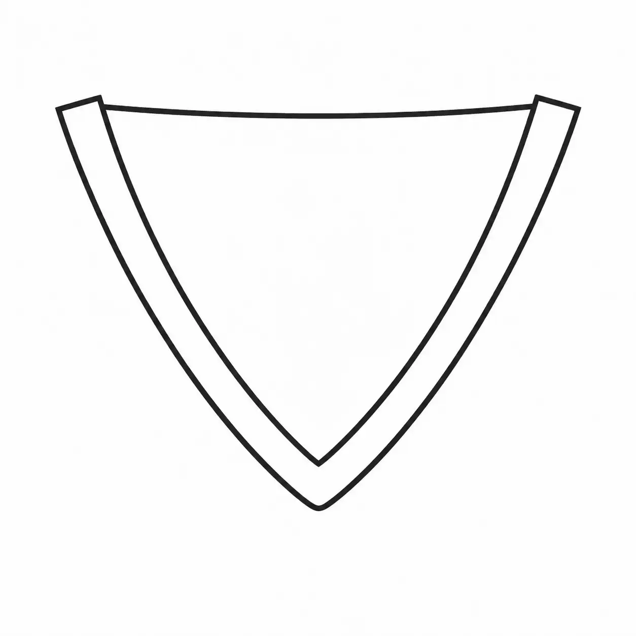V Neck collar type